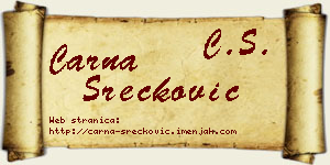 Čarna Srećković vizit kartica